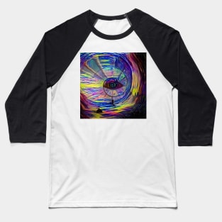 God eye and spiral of time Baseball T-Shirt